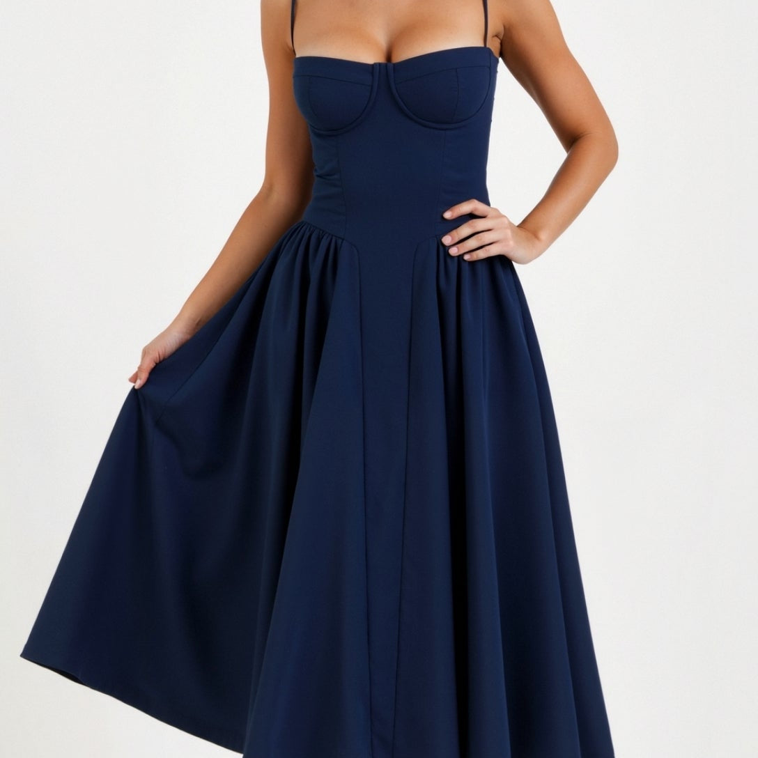 Odette Corset Midi Dress