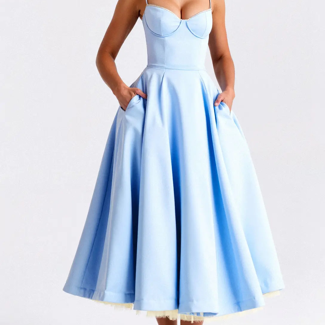 Isolde Tulle Midi Dress