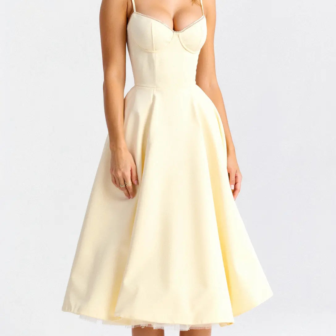 Isolde Tulle Midi Dress