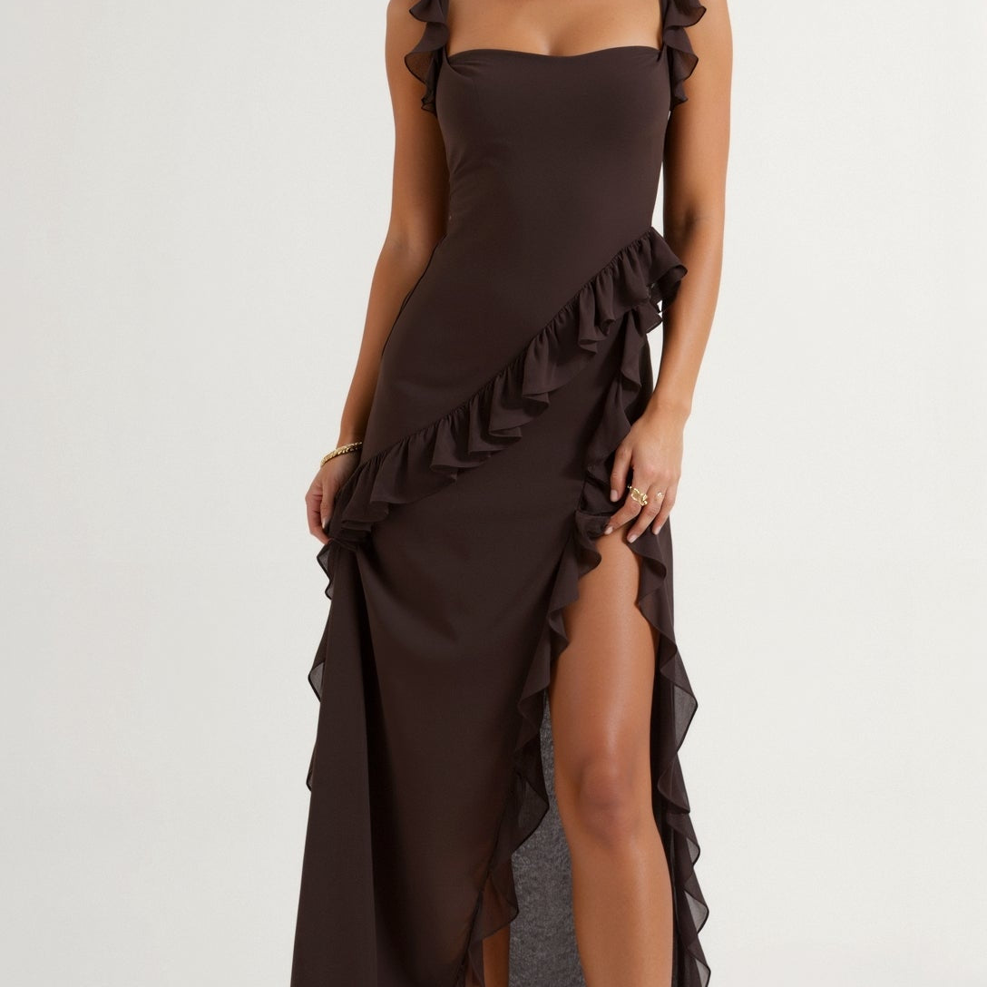 Susan Ruffled Maxi Dress