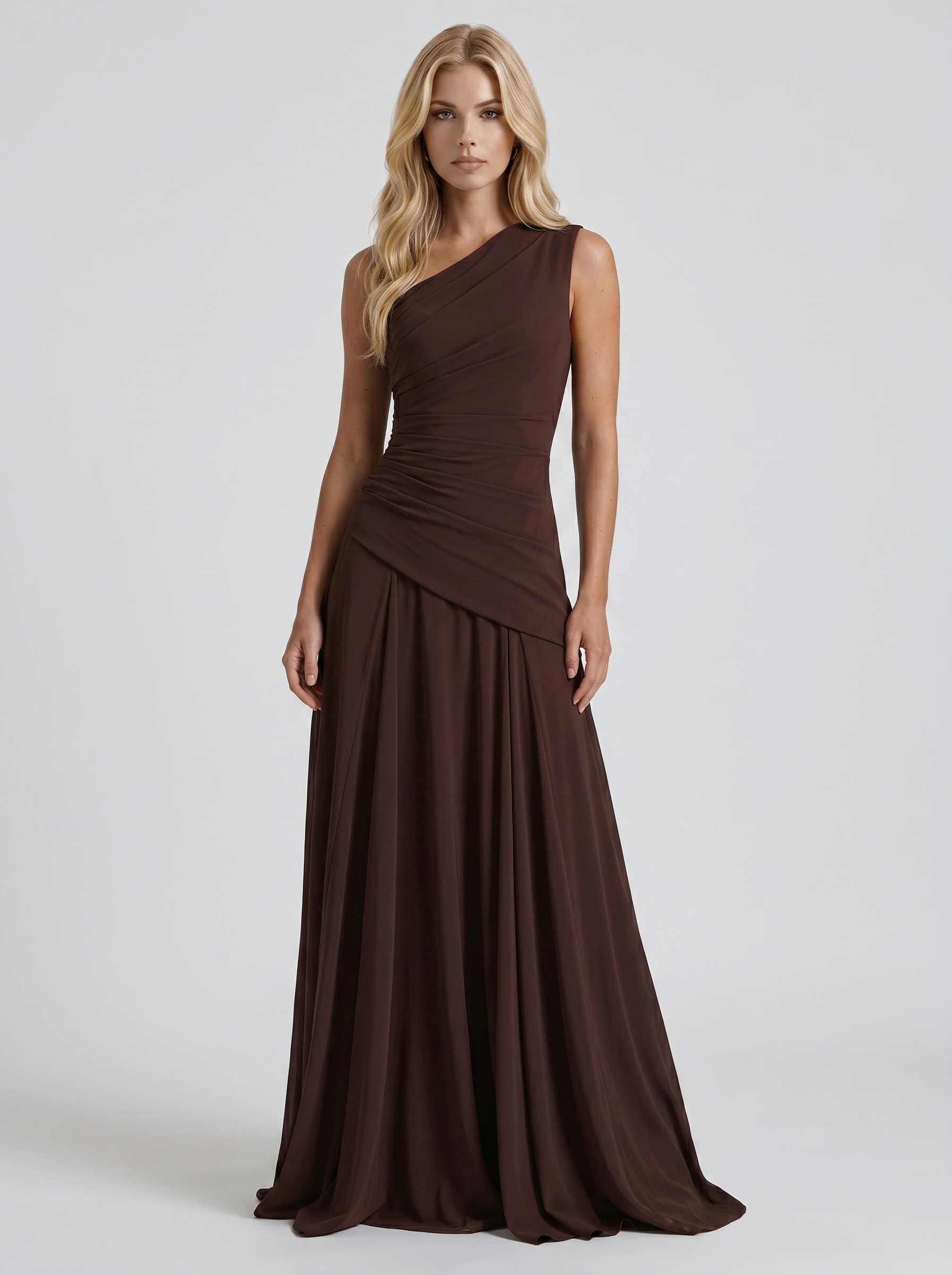 brown mesh maxi dress Delphine One Shoulder Ruched - Plum - S - Fashion Women's Wide US Size:9W Size medium measures 61.5 Jarlo floral crochet lace USNEW_11_18_25
