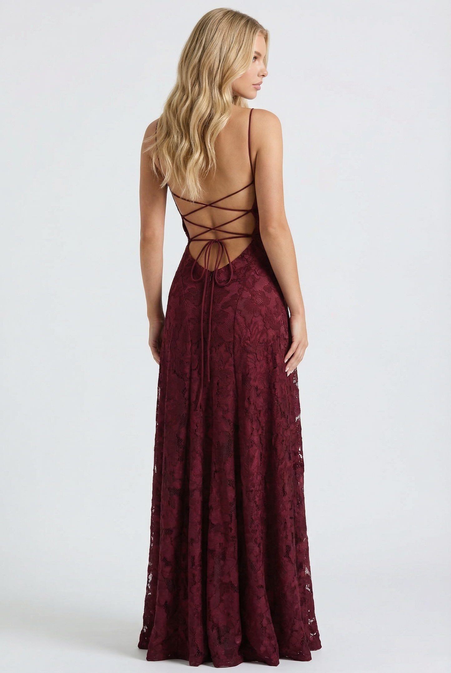 Francis Butterfly Maxi Dress - Burgundy