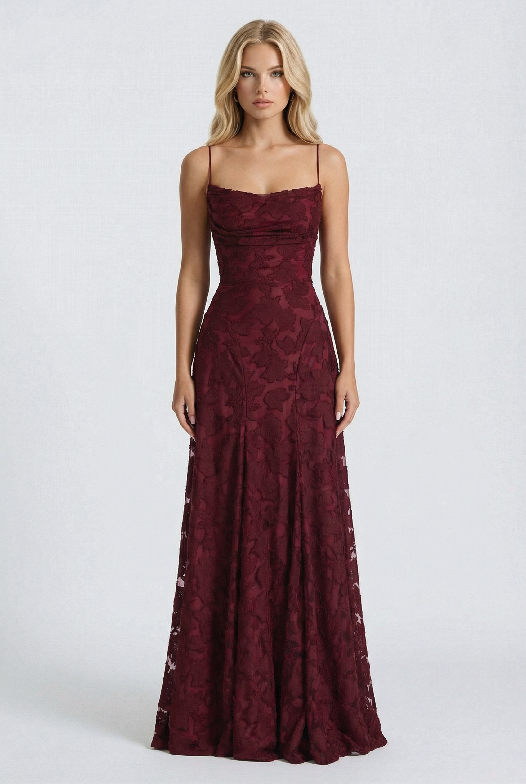 maxi butterfly dress women's Francis Butterfly Maxi Dress - Burgundy - XL - Fashion