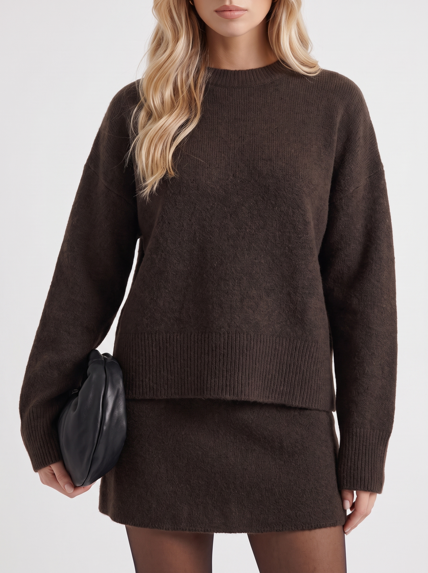 Nicolette Skirt Set - Brown