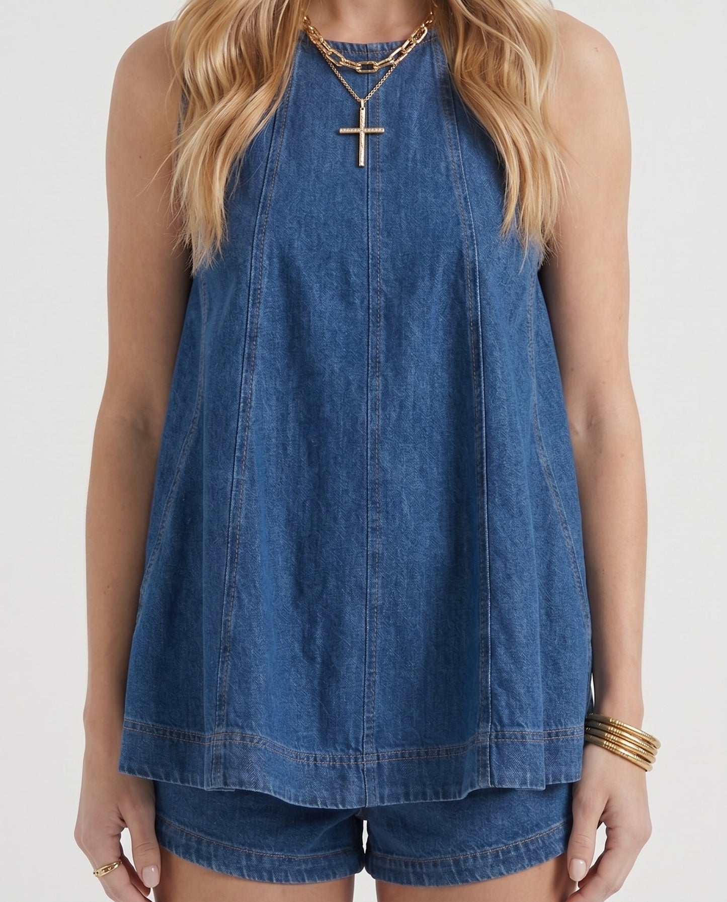Sloane Denim Set - Midnight Denim