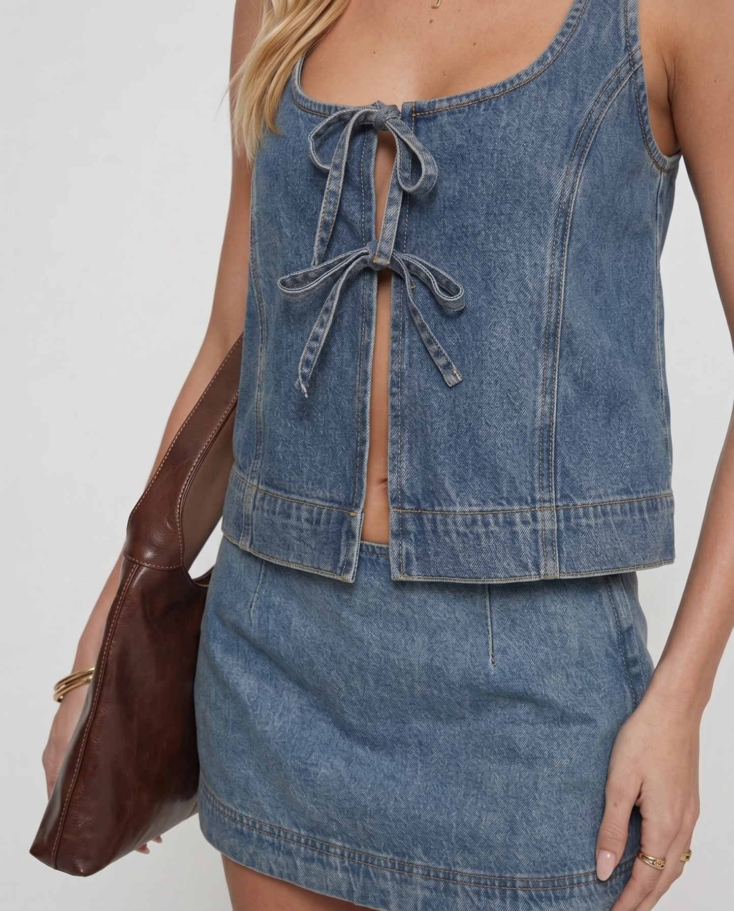 Stephanie Denim Set - Blue