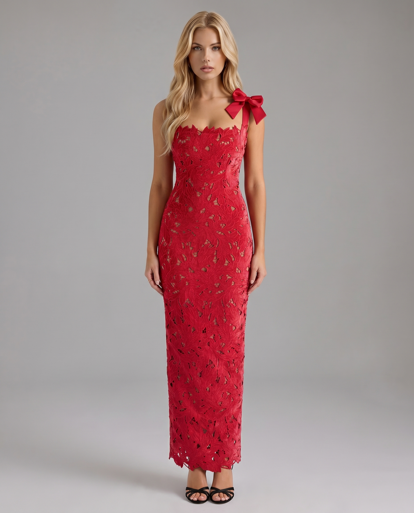 Women red front view
