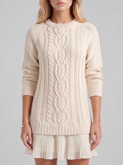 Alba Pleated Mini Dress - Ivory