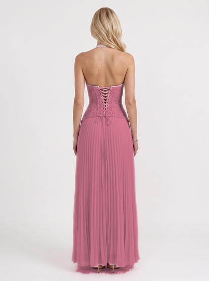 Anneliese Lace Maxi Dress - Pink