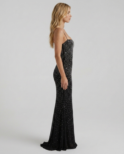 Beatrix Sequin Maxi Dress - Black