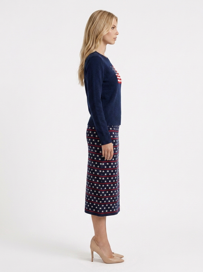 Blythe Knit Sweater - Dark Blue