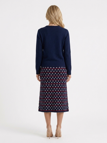 Blythe Knit Sweater - Dark Blue