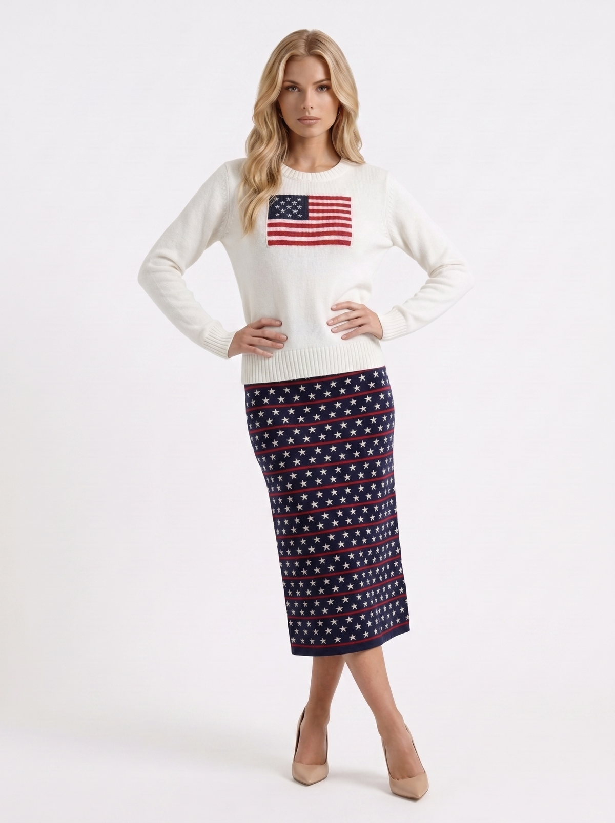 Blythe Knit Sweater - White