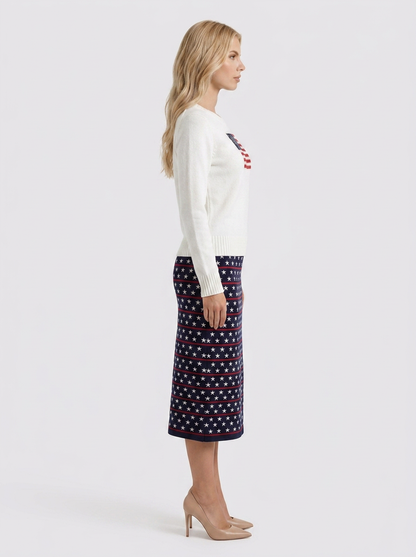 Blythe Knit Sweater - White