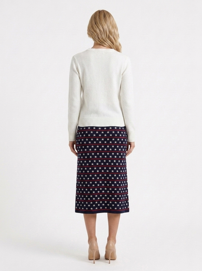 Blythe Knit Sweater - White