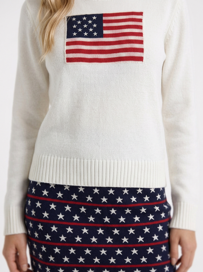 Blythe Knit Sweater - White