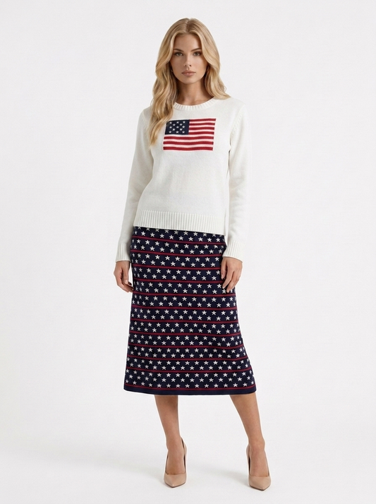 Blythe Knit Sweater - White
