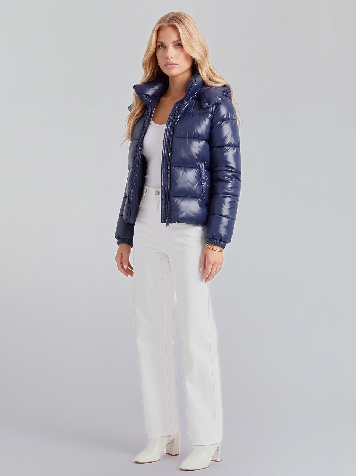 Brigitte Puffer Jacket - Navy