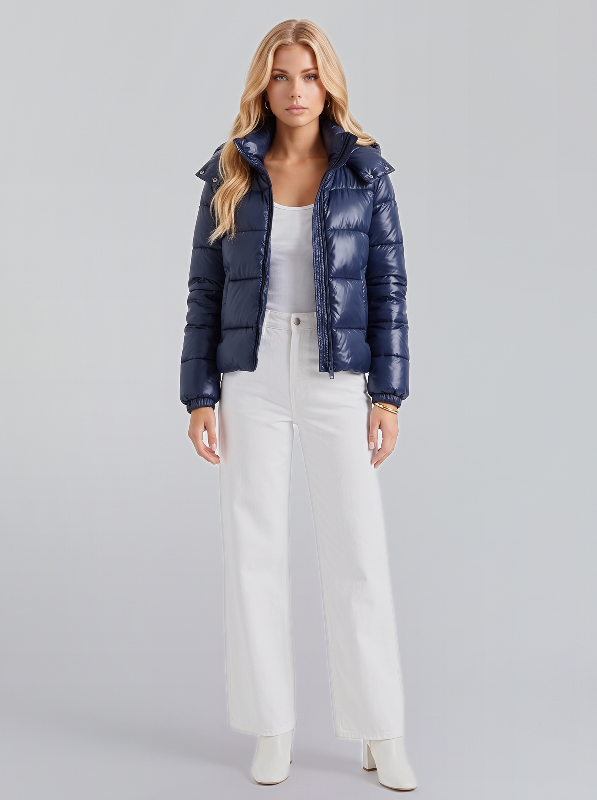 Brigitte Puffer Jacket - Navy