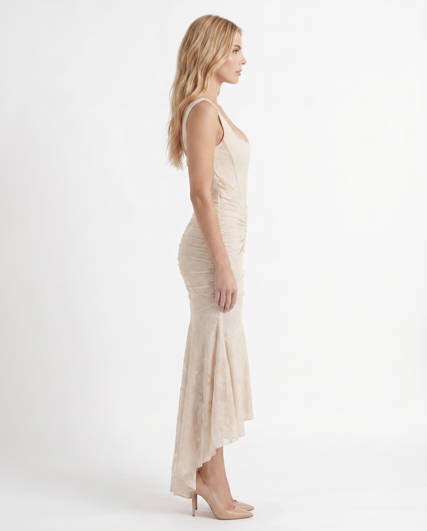 Carisia Corset Maxi Dress - Cream