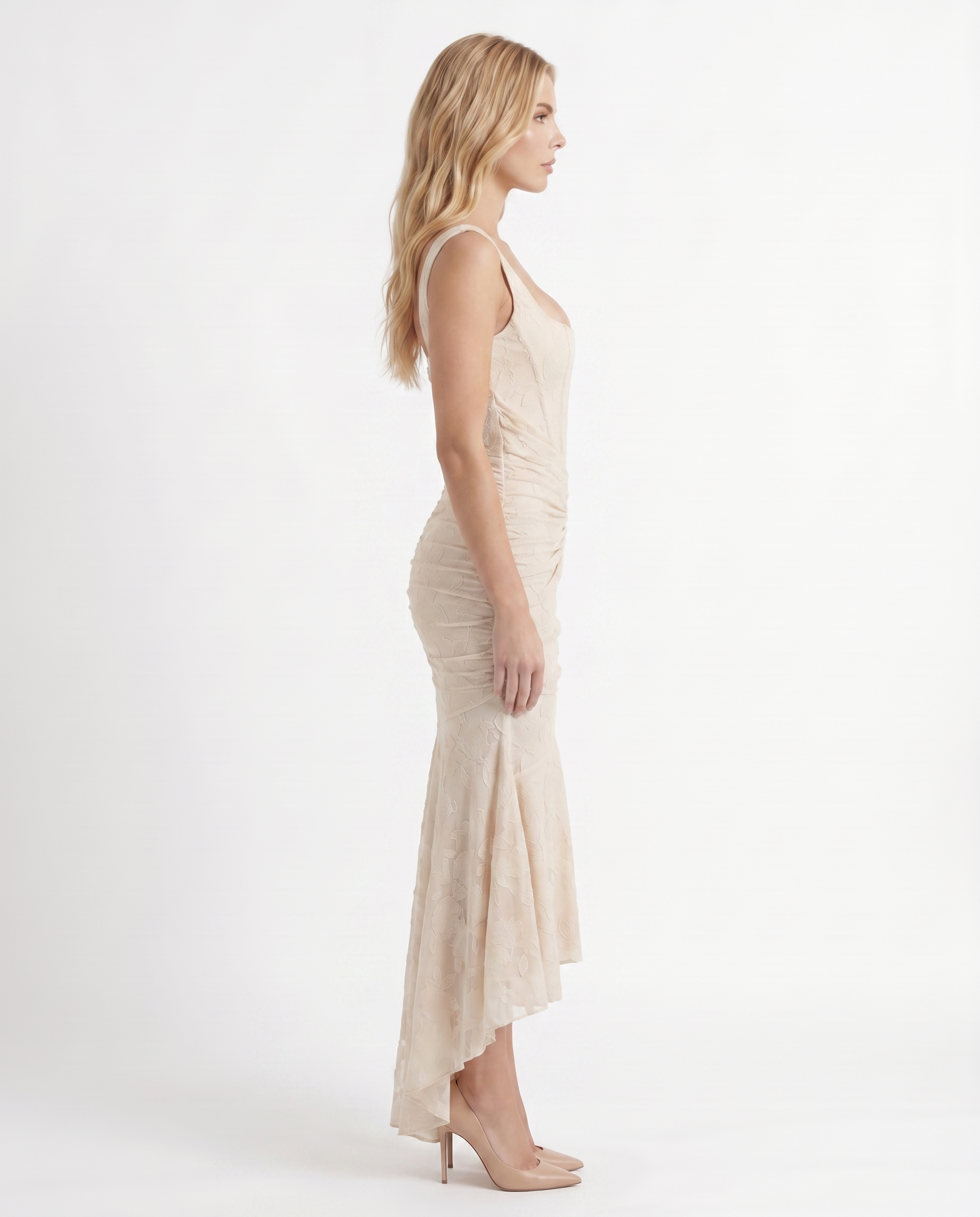 Carisia Corset Maxi Dress - Cream