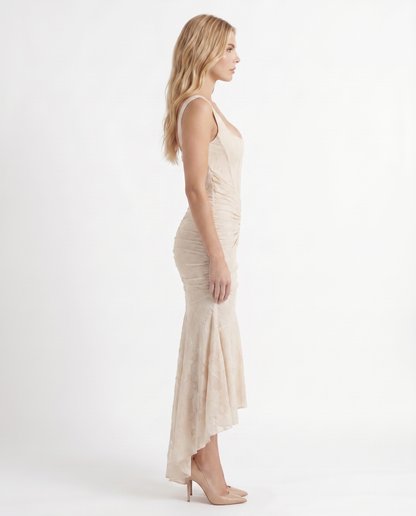 Carisia Corset Maxi Dress - Cream