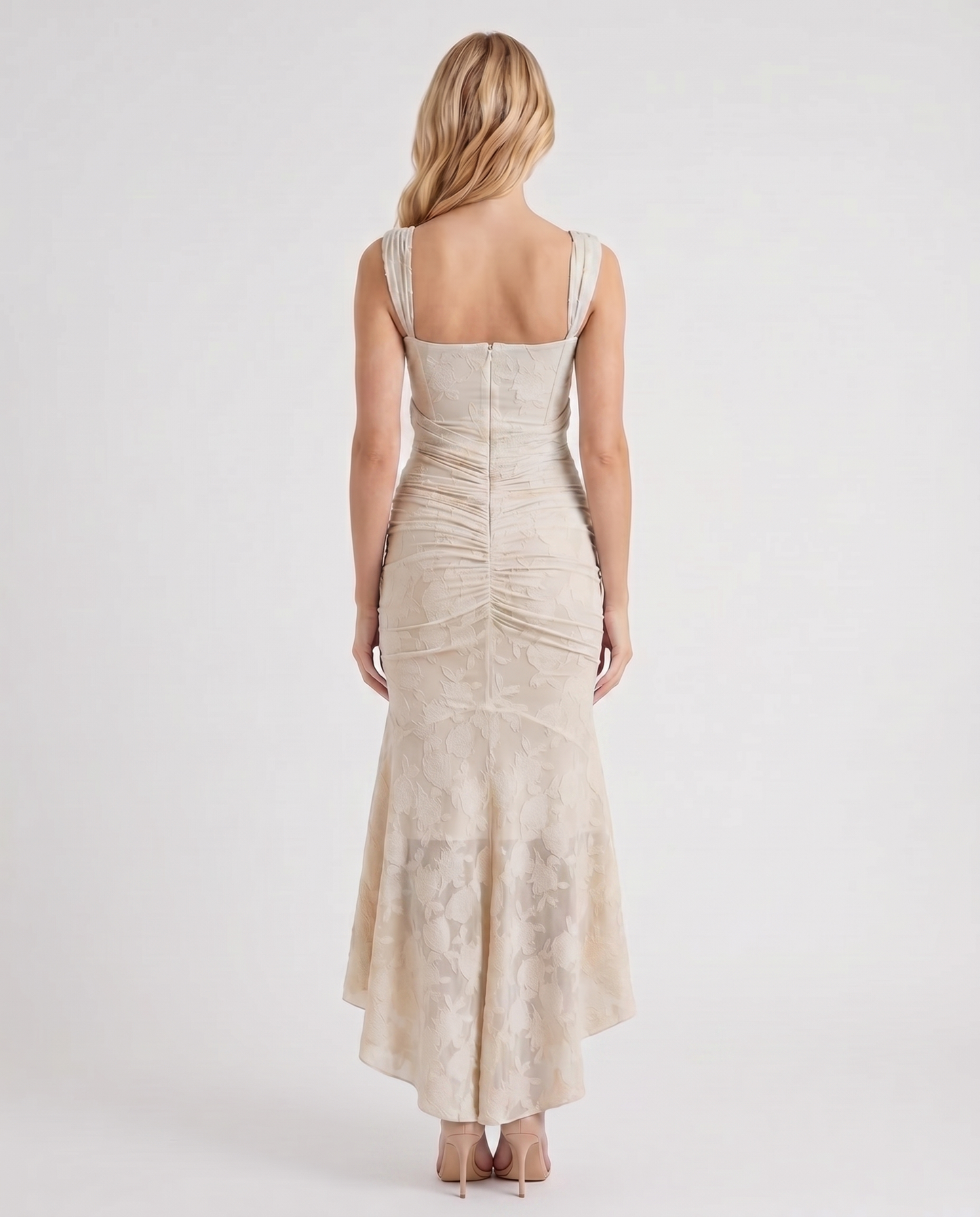 Carisia Corset Maxi Dress - Cream