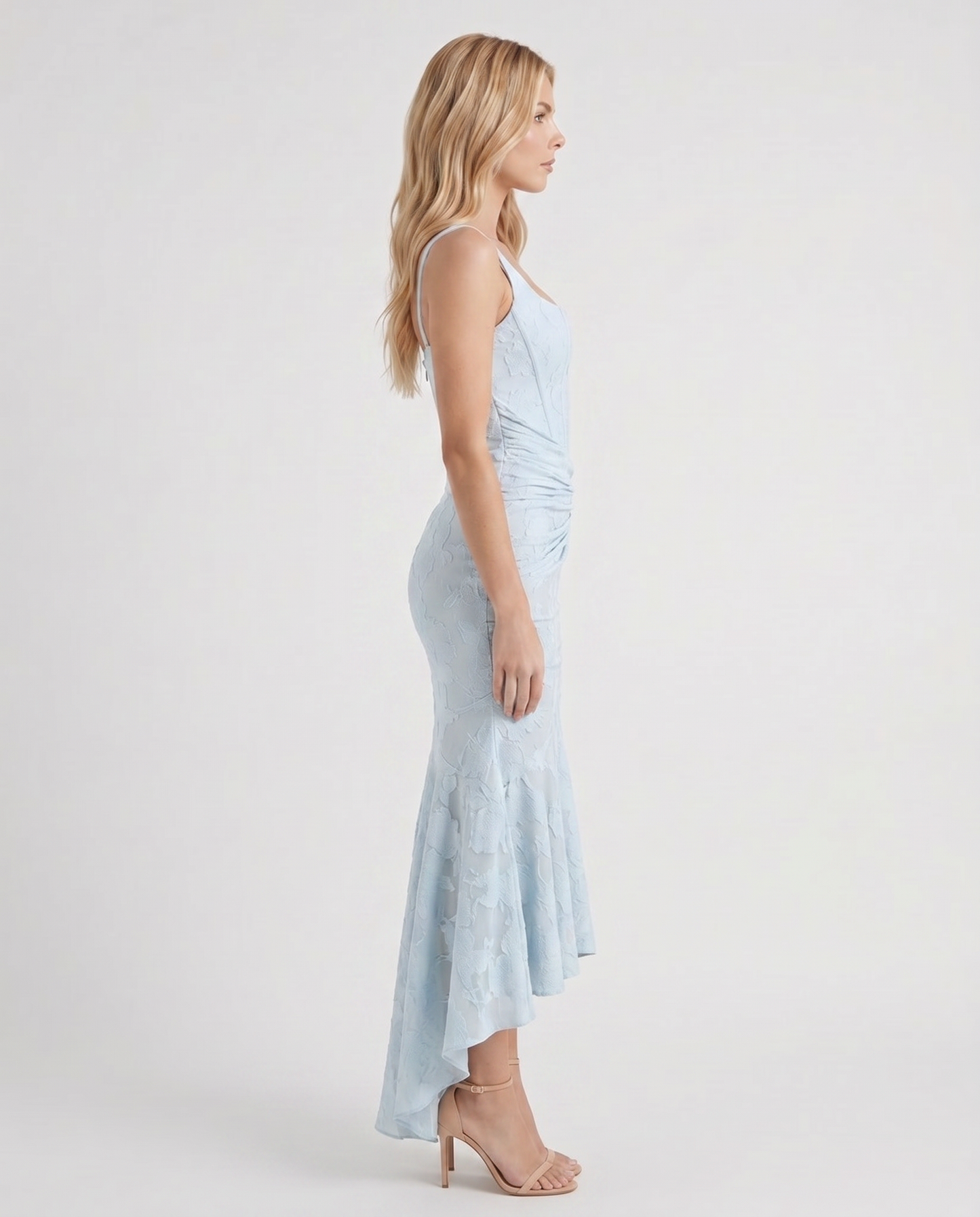 Carisia Corset Maxi Dress - Light Blue