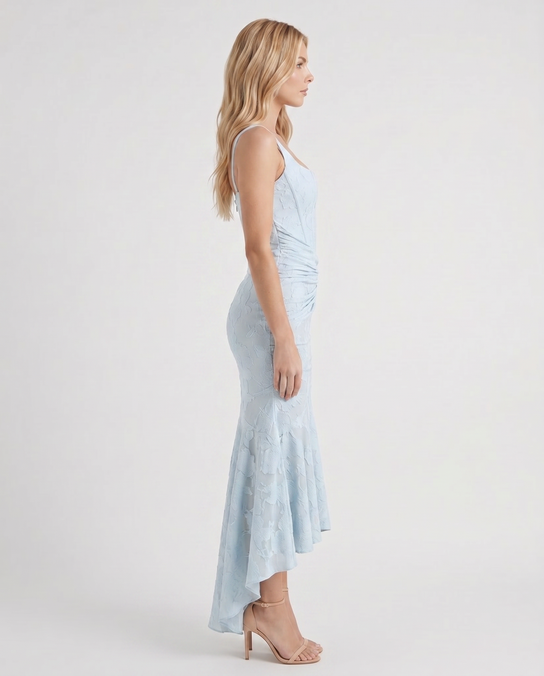 Carisia Corset Maxi Dress - Light Blue