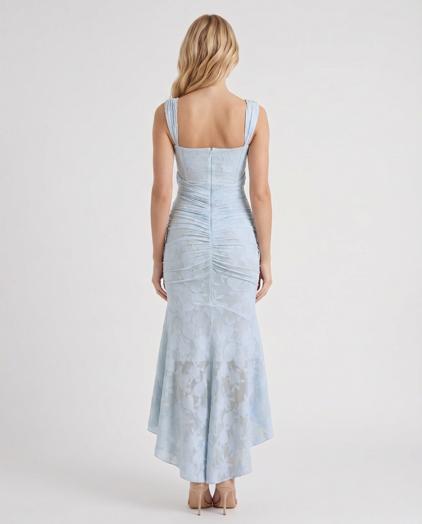 Carisia Corset Maxi Dress - Light Blue