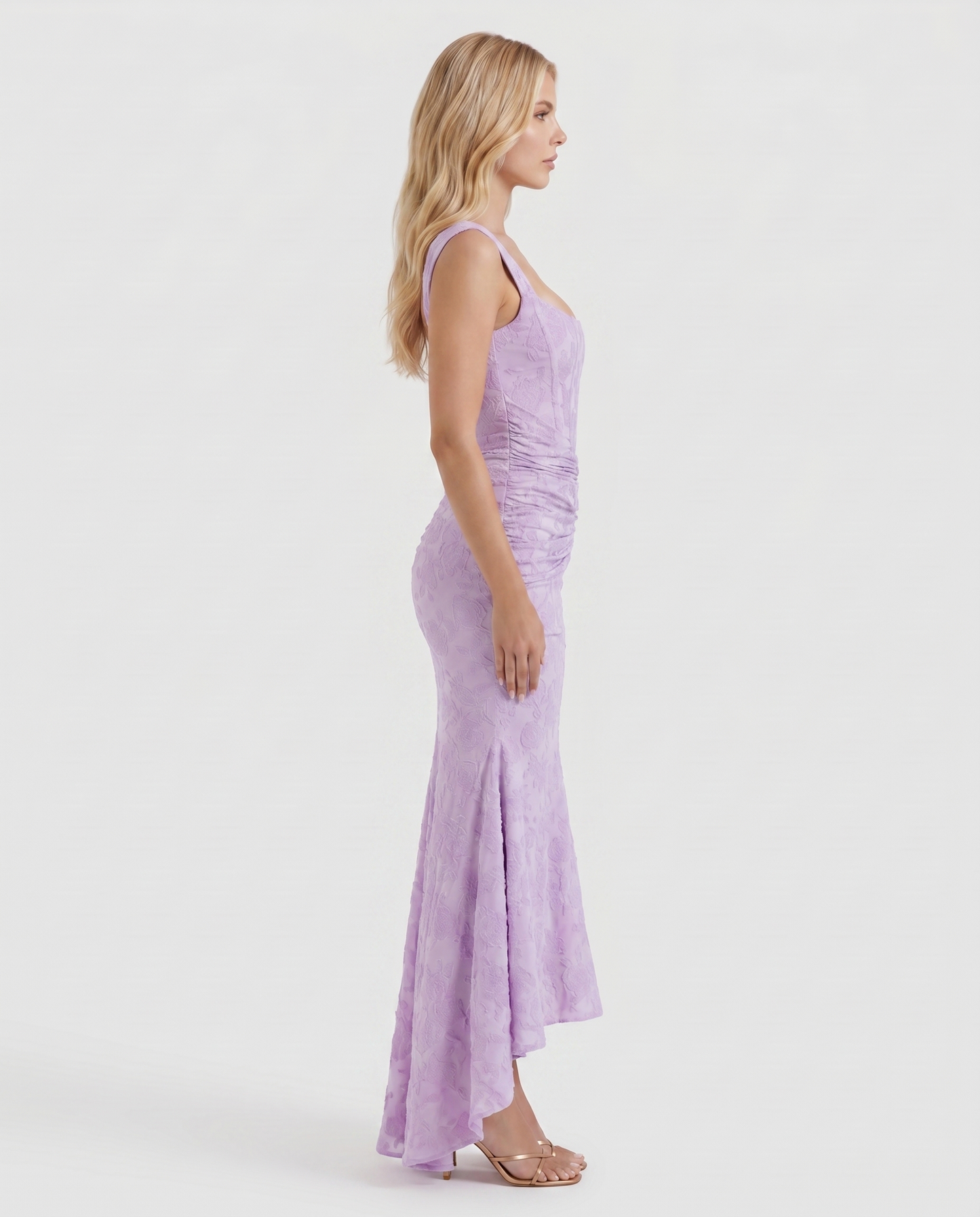Carisia Corset Maxi Dress - Purple