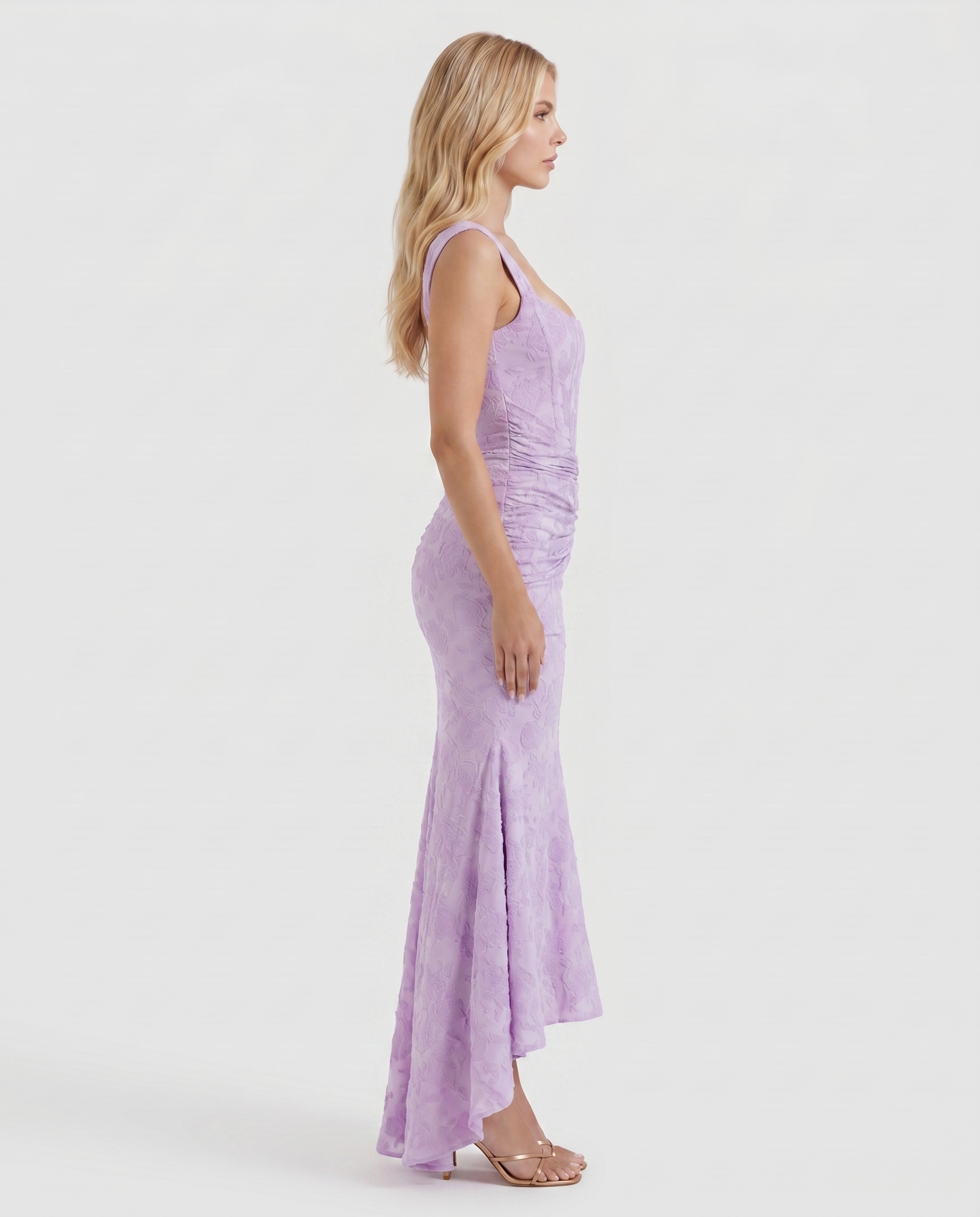 Carisia Corset Maxi Dress - Purple