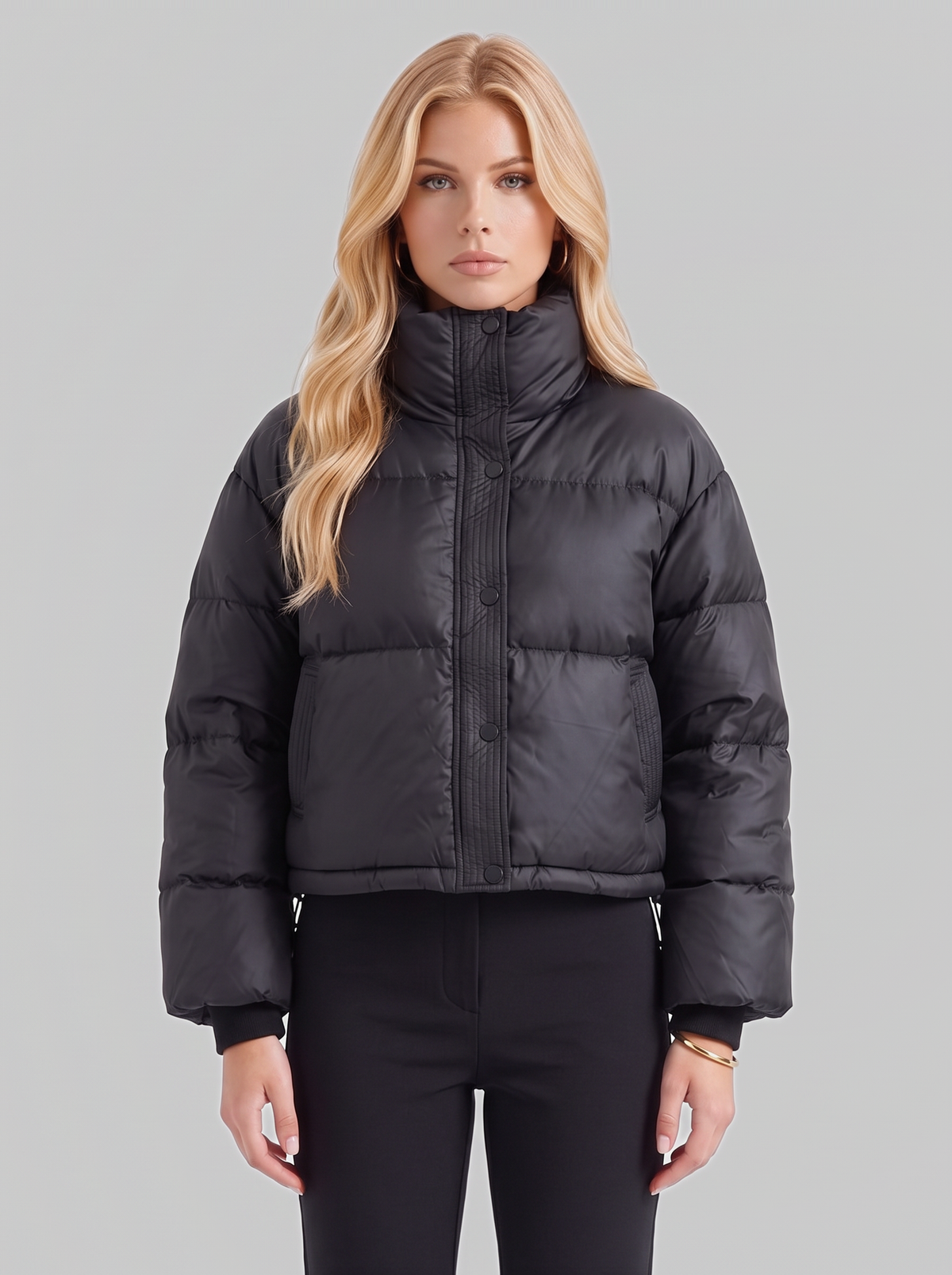 Cassandra Puffer Jacket - Black
