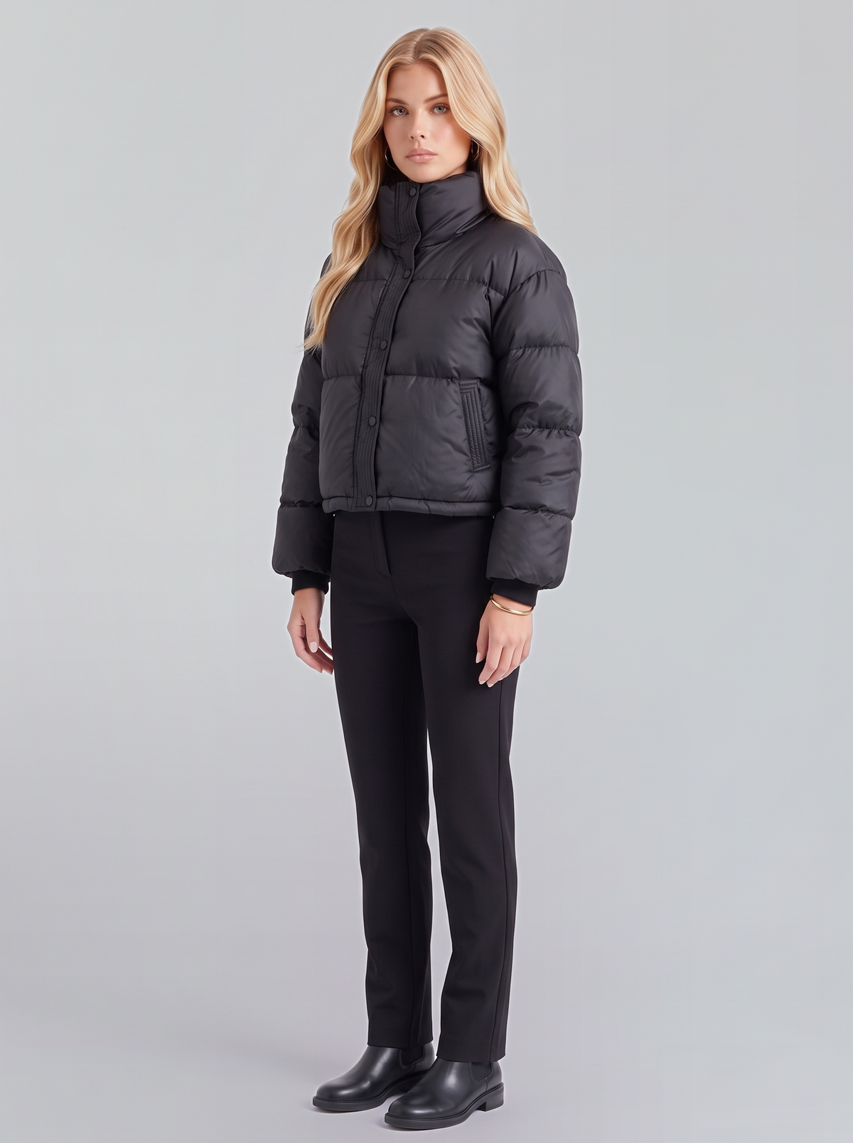 Cassandra Puffer Jacket - Black