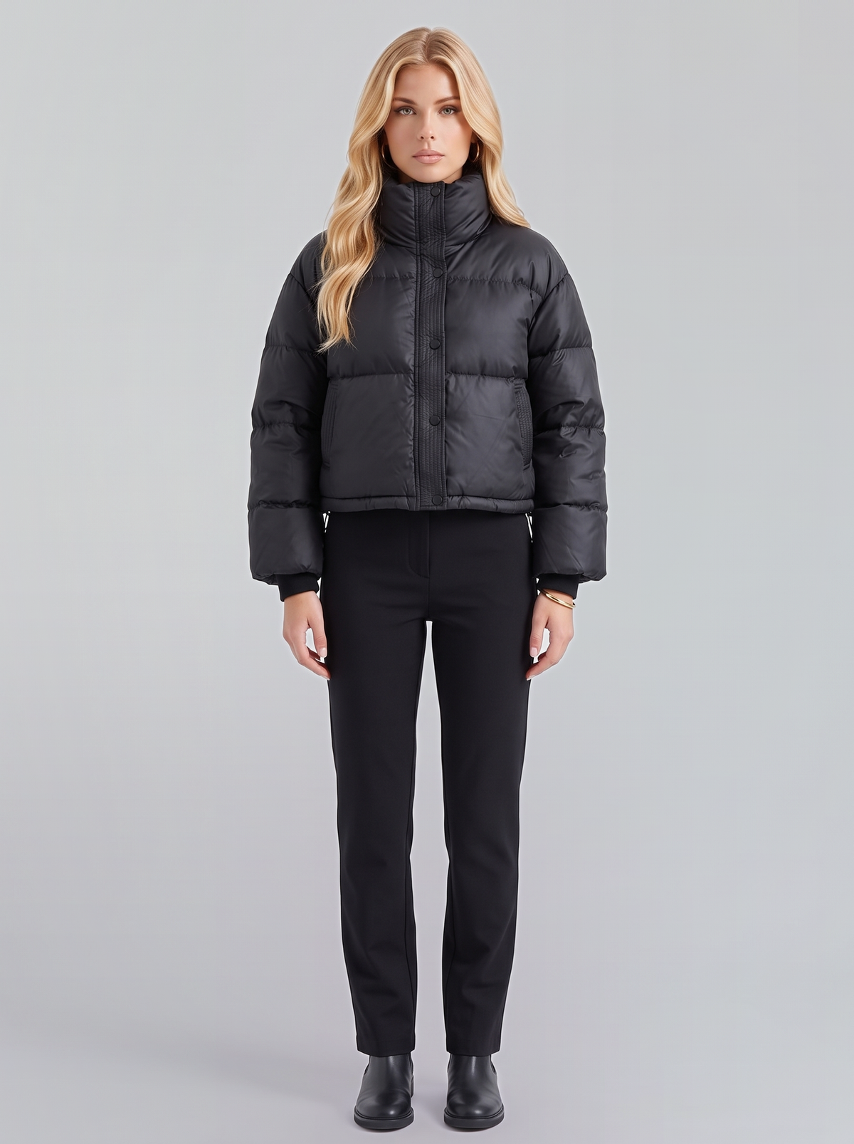 Cassandra Puffer Jacket - Black