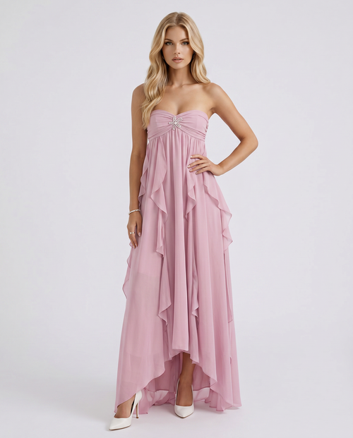 Catherine Halter Maxi Dress - Purple