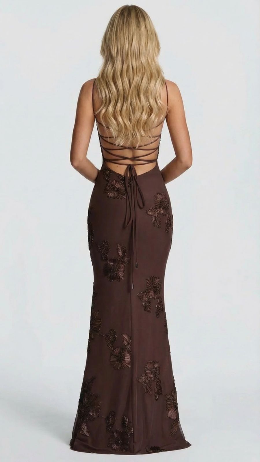 Celestina Floral Maxi Dress - Brown - XS - Fashion