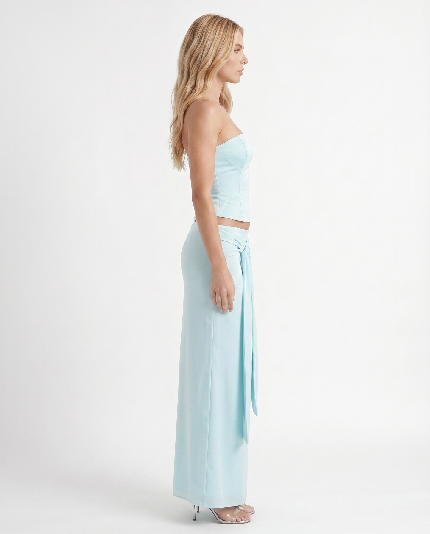 Charlotte Wrap Skirt Set - Mist