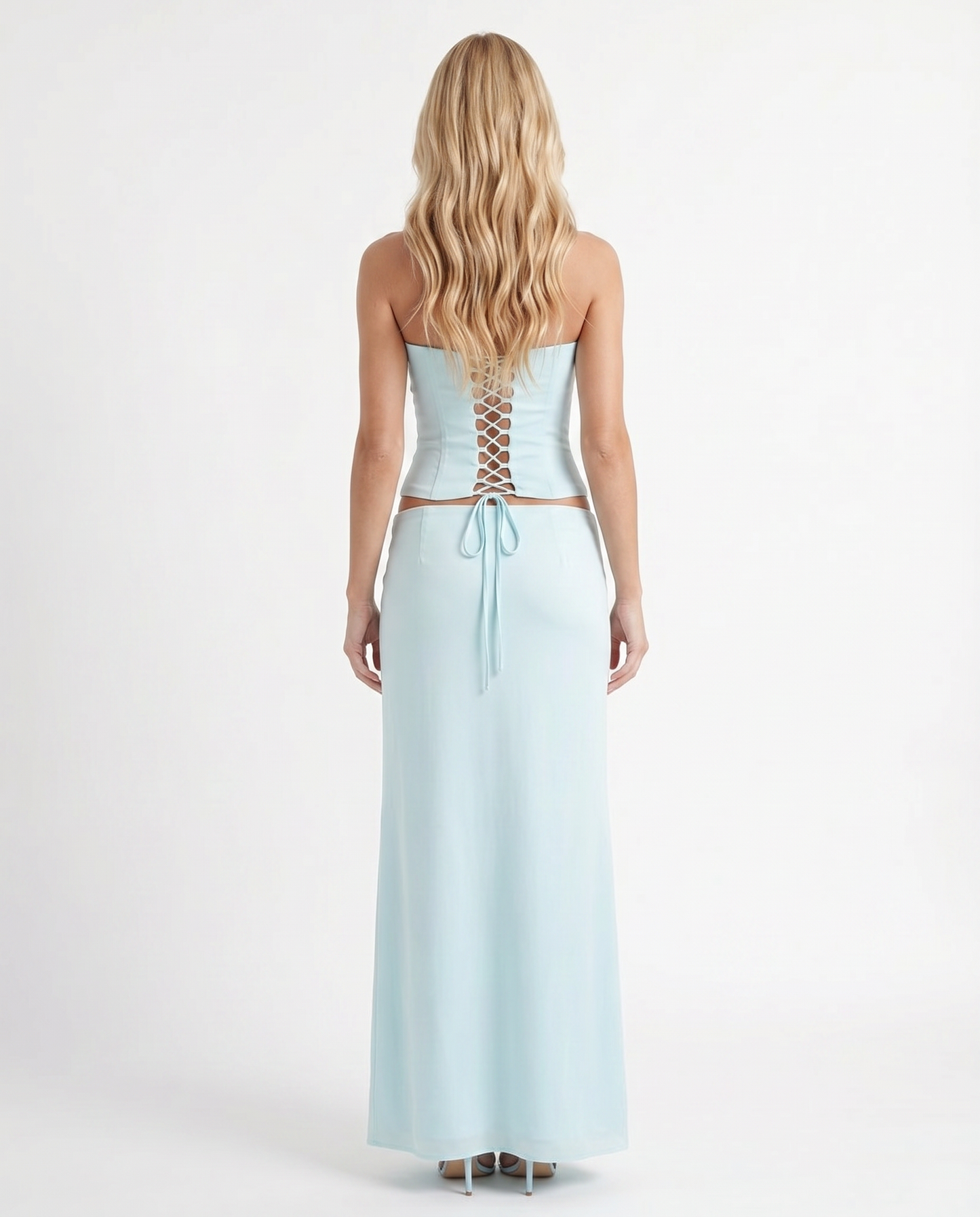 Charlotte Wrap Skirt Set - Mist