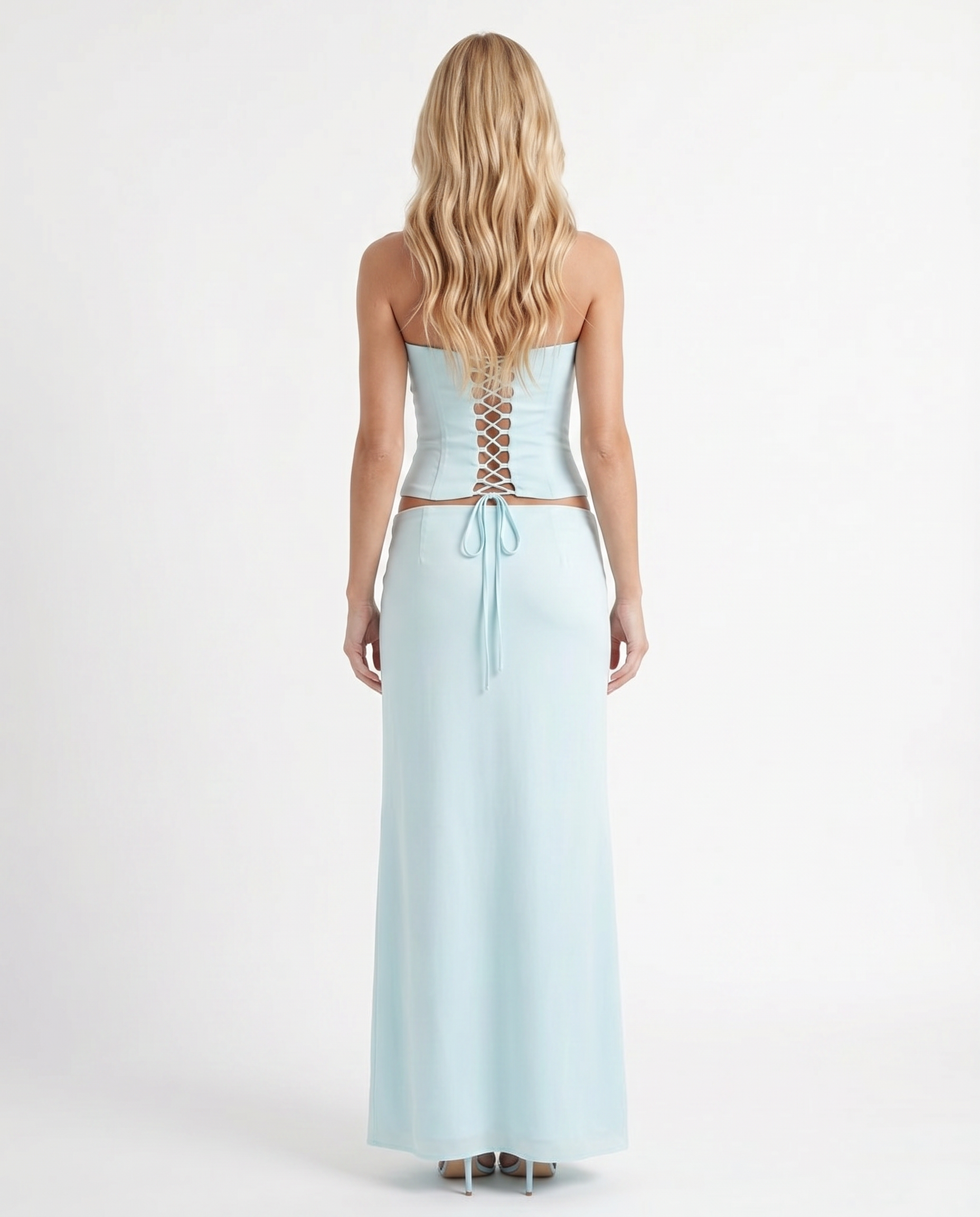 Charlotte Wrap Skirt Set - Mist