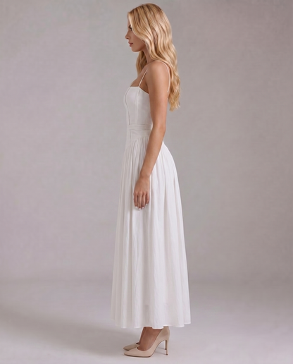 Cielle Midi Dress - White
