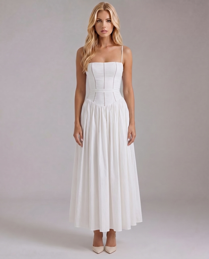 Cielle Midi Dress - White