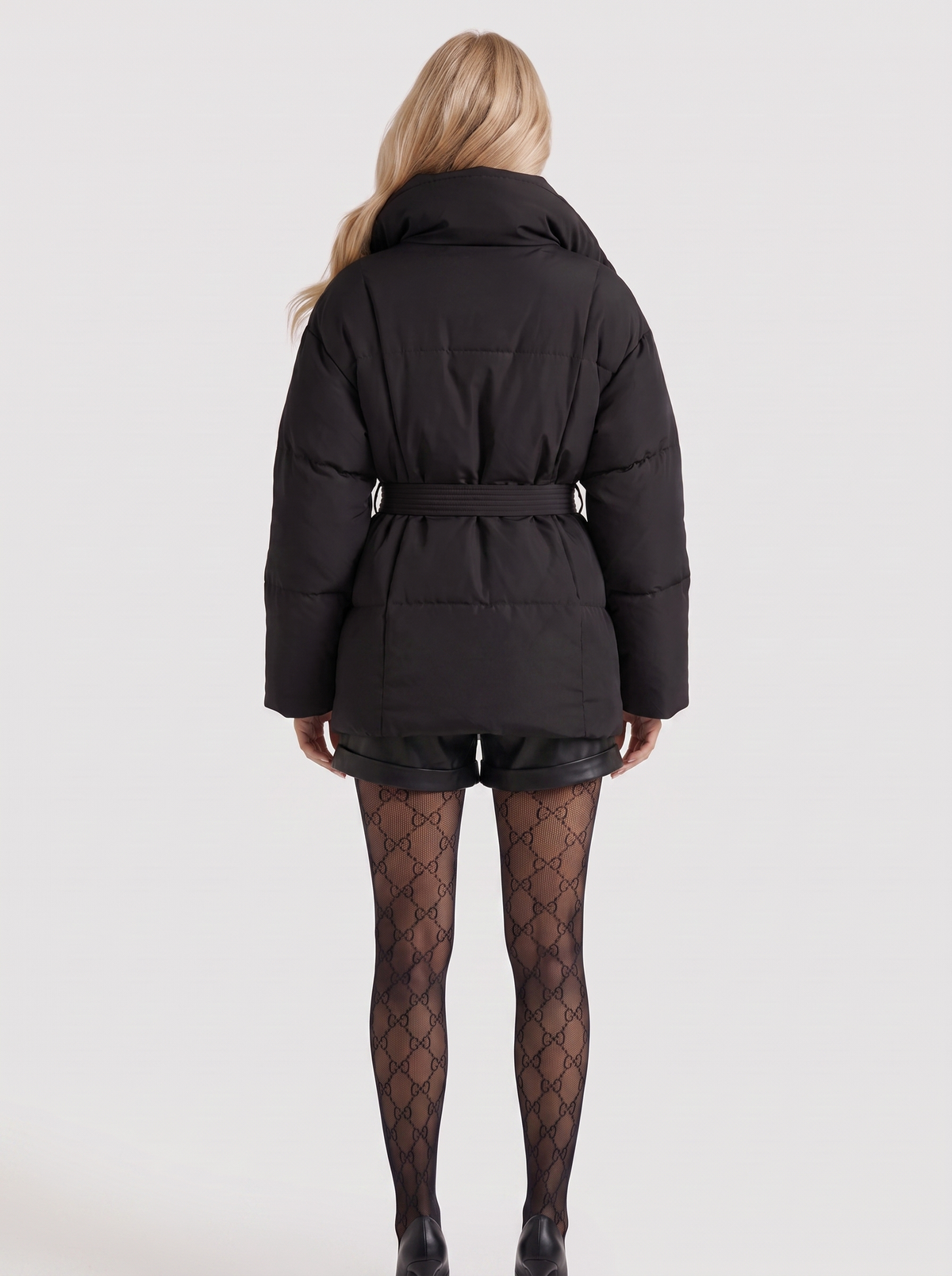 Clementine Belted Jacket - Black