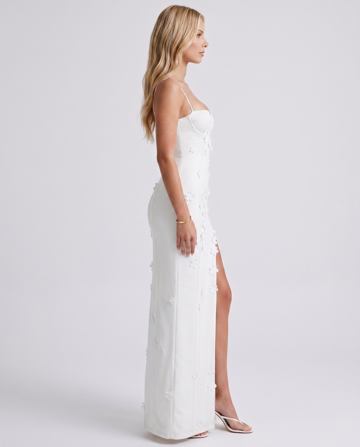 Dalary Floral Maxi Dress - Ivory