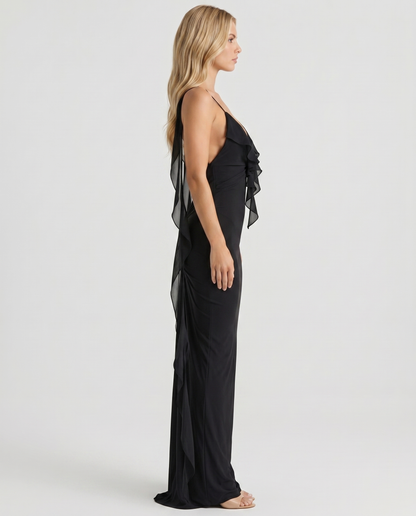 Daniela Slip Maxi Dress - Black