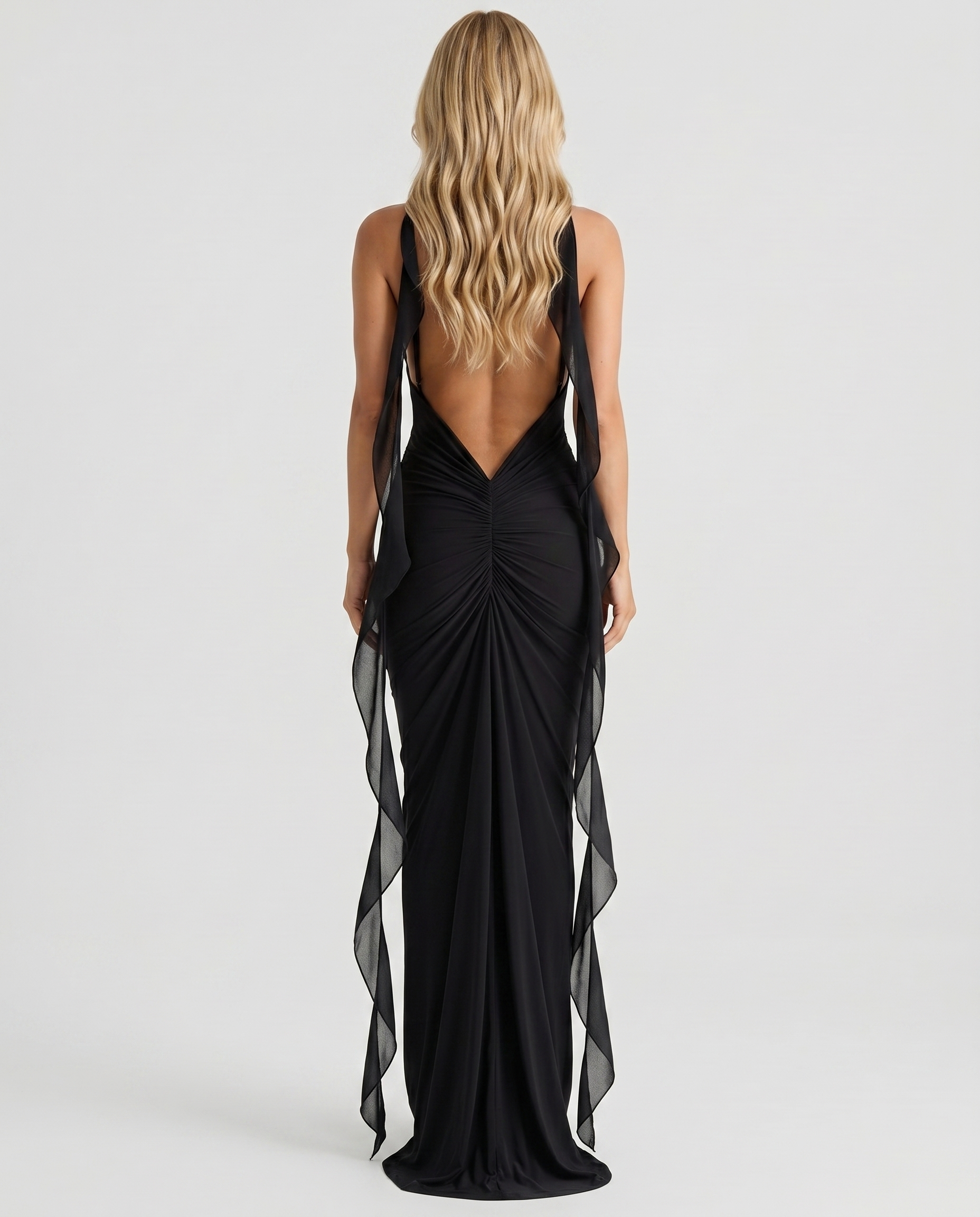 Daniela Slip Maxi Dress - Black - L - Fashion