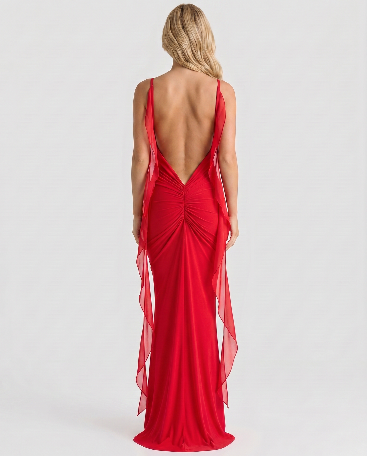 Daniela Slip Maxi Dress - Red