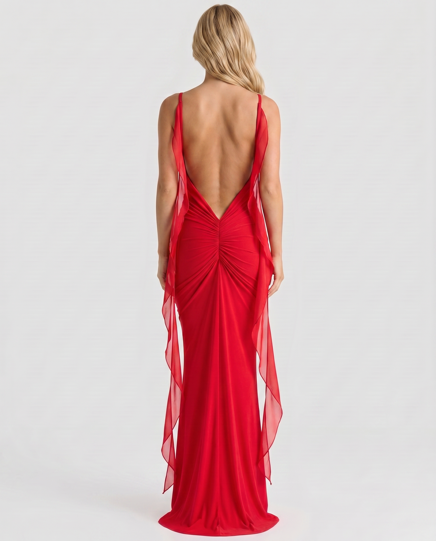 Daniela Slip Maxi Dress - Red