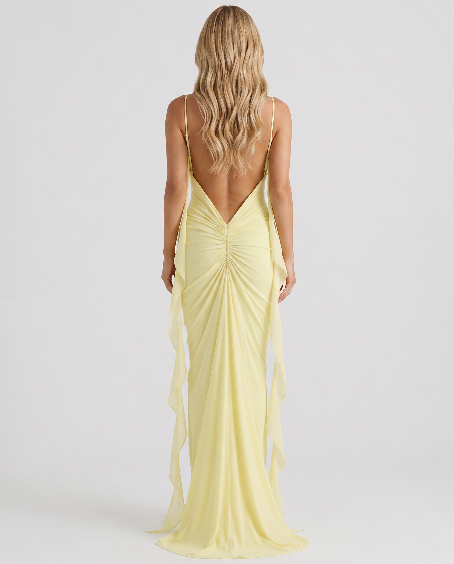 Daniela Slip Maxi Dress - Yellow