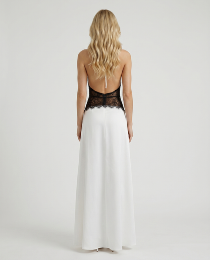 Dina Lace Maxi Dress - White